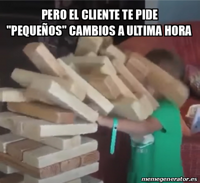 Product owner: El cliente pide un cambio